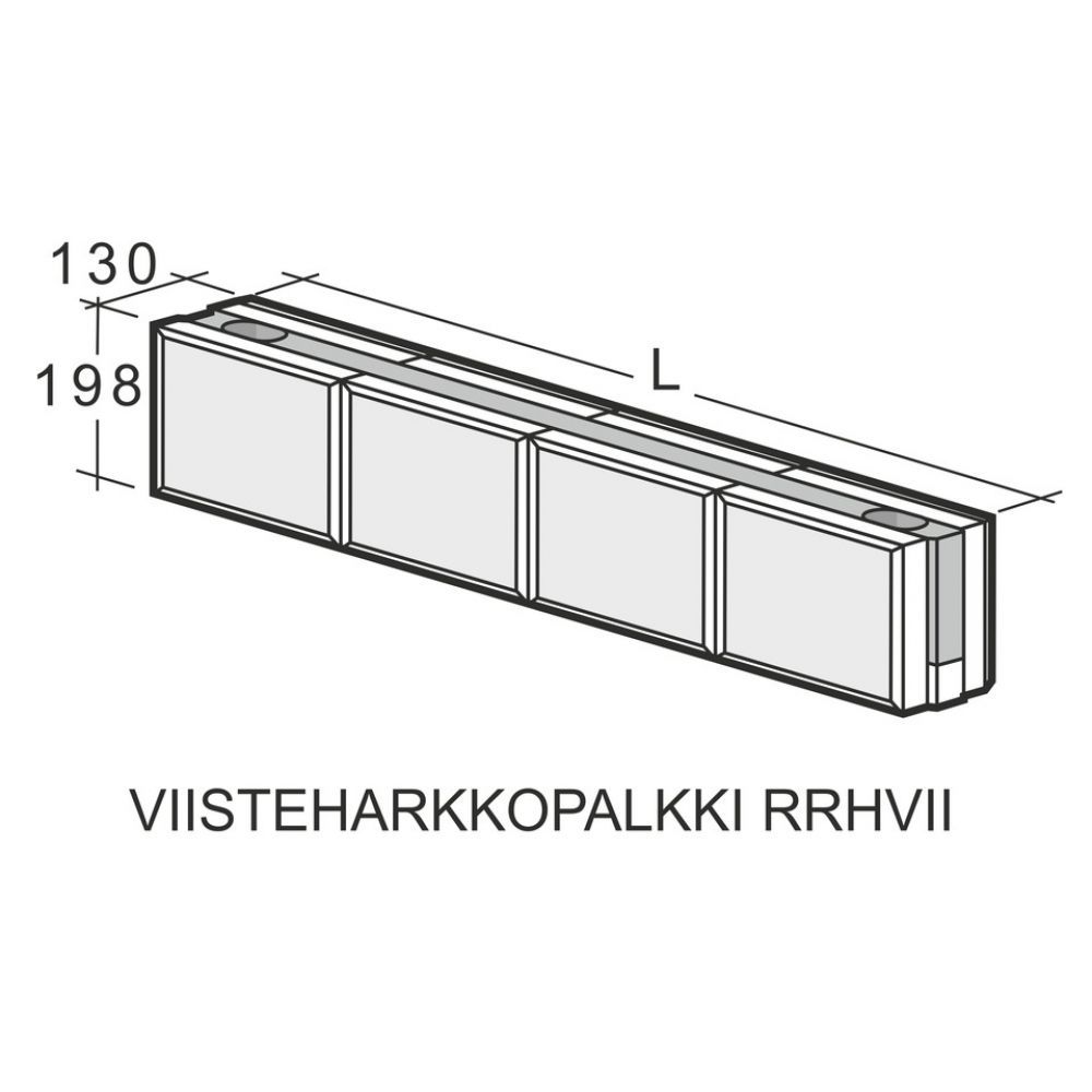 Viisteharkkopalkki Weber Kahi Runkopalkki RRH5VII 1500 mm