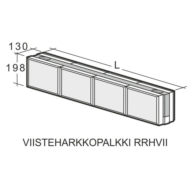 Viisteharkkopalkki Weber Kahi Runkopalkki RRH5VII 1500 mm