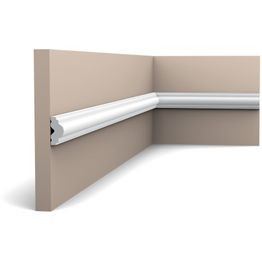 Seinälista Orac PX103, 12x25x2000mm, Duropolymer, valkoinen
