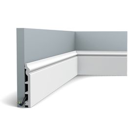 Jalkalista Orac SX118, 18x138x2000mm, Duropolymer, valkoinen