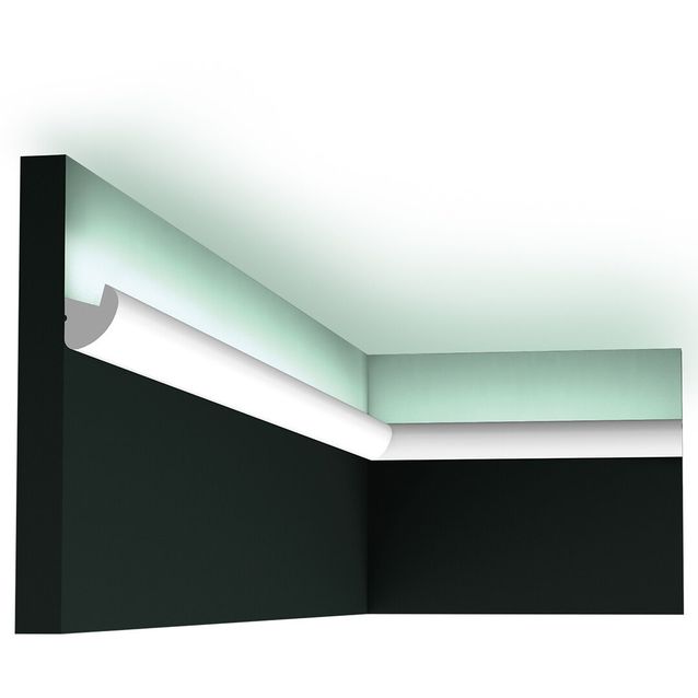 Valolista Orac CX188, 30x34x2000mm, Duropolymer, valkoinen