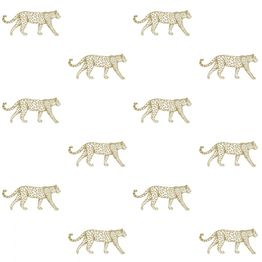 Tapetti Precious 347685, leopardi, valkoinen