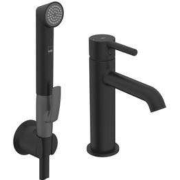 Pesuallashana Oras Optima Style ECO, bidetta-käsisuihkulla, mattamusta