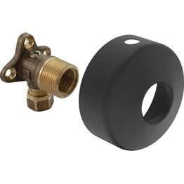 Pintakulmaliitin sululla Oras 290009-33, G3/4(1/2)-D12, mattamusta