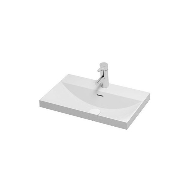 Pesuallas Otsoson AaltoPlus, 600 C, valumarmori, valkoinen