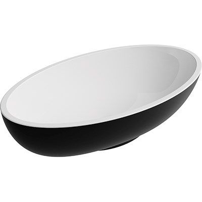 Malja-allas Otsoson Uoma, 510x300 mm, musta/valkoinen