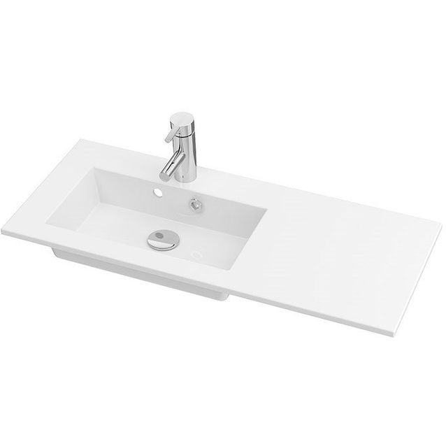 Pesuallas Otsoson Minimeri, 900 L, valumarmori, valkoinen