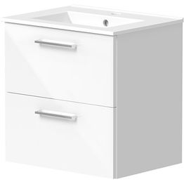 Allaskaappi altaalla Otsoson Reno, laatikoilla, valkoinen, eri kokoja