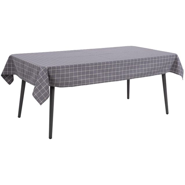 Table mat LINEN 136x220cm, gray square