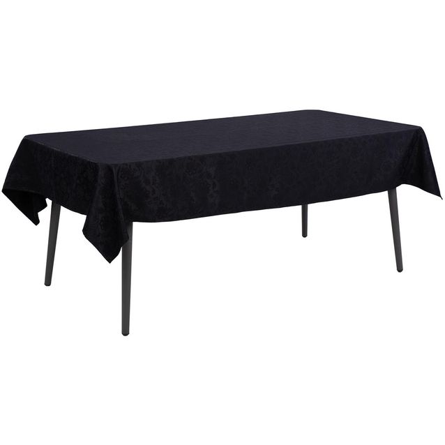Table mat PARTY 150x220cm, black flower