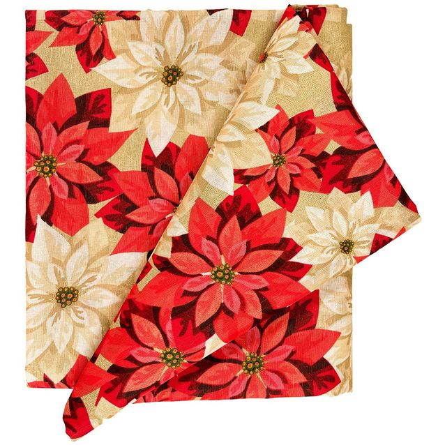 Table mat CHRISTMAS NEW 136x220cm, poinsettias