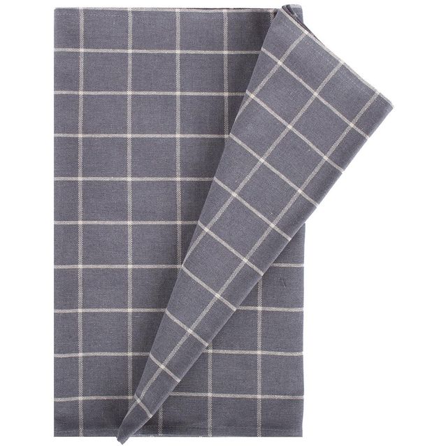 Table mat LINEN 136x136cm, gray square