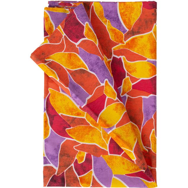 Table mat LONETA NEW 136x220cm, red leaves