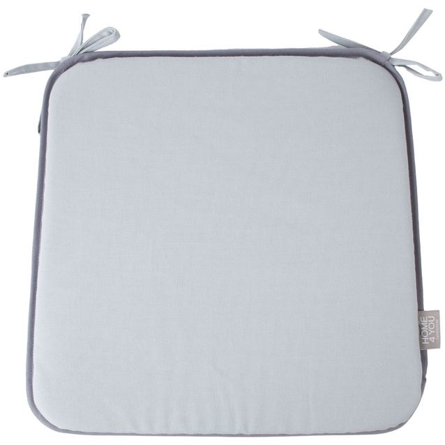 Cushion MY COTTON for chair 39x39cm, light grey