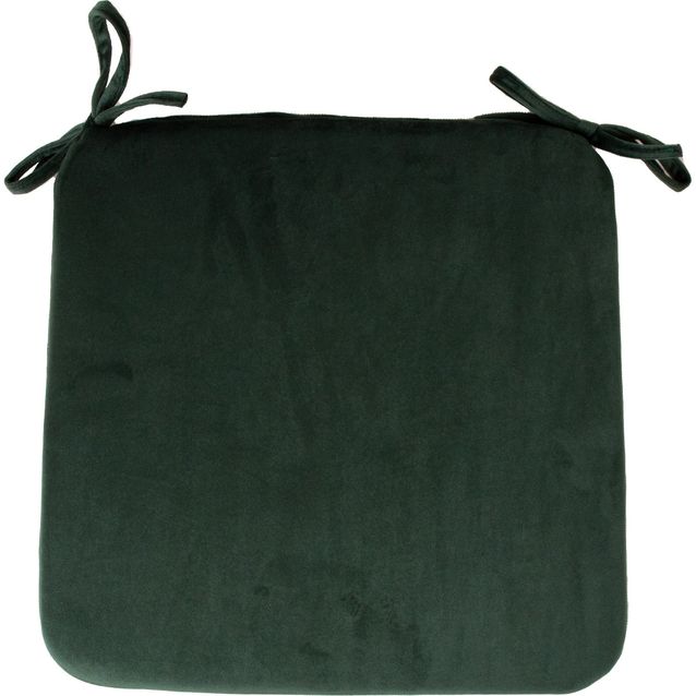 Chair pad VELVET 39x39cm, dark green