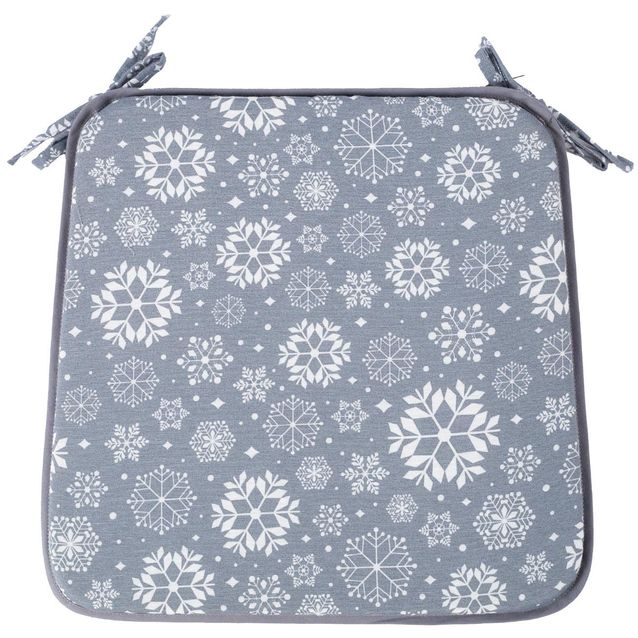 Cushion WINTER FLOWERS for chair 39x39cm,