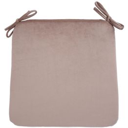 Samettinen istuintyyny Home4You 39x39 cm, beige