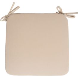Tuolin pehmuste sametti Home4You NEW 39x39xK2,5 cm, vaaleanbeige