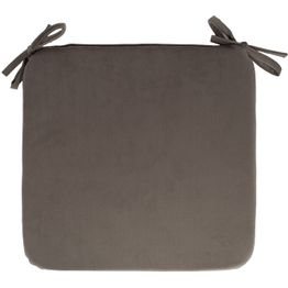 Tuolin pehmuste sametti Home4You NEW 39x39xK2,5 cm, taupe, beige