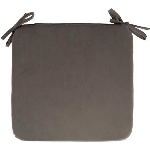 Chair pad VELVET NEW 39x39xH2,5cm, taupe