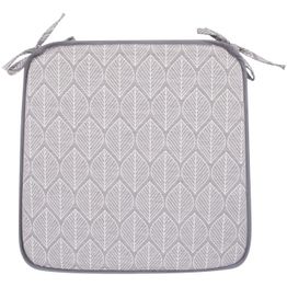 Istuintyyny Home4You RETRO 39x39x2,5 cm, harmaa lehti