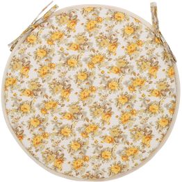 Tuolin pehmuste Home4You LONETA NEW Ø39 cm, beige ruusu