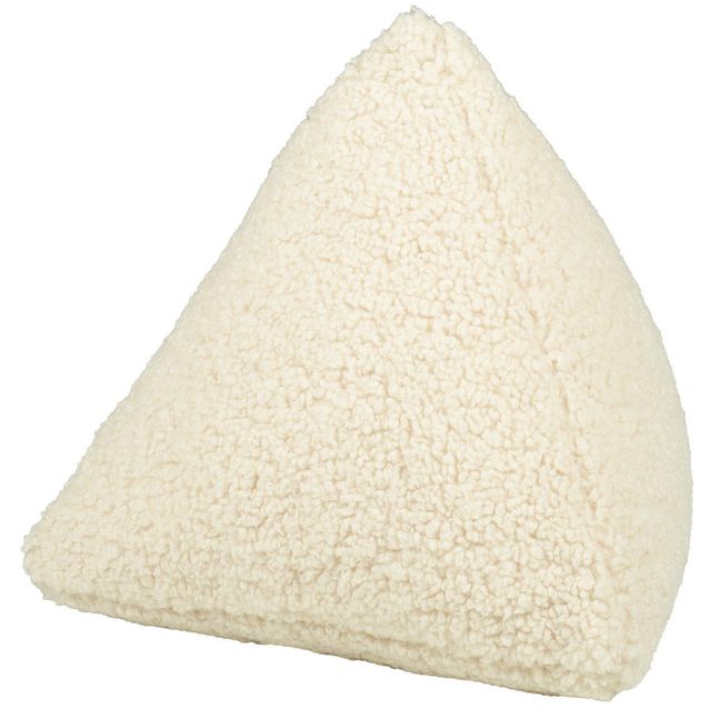 Pillow LARRY tetrahedron, 32x32x32cm, natural white