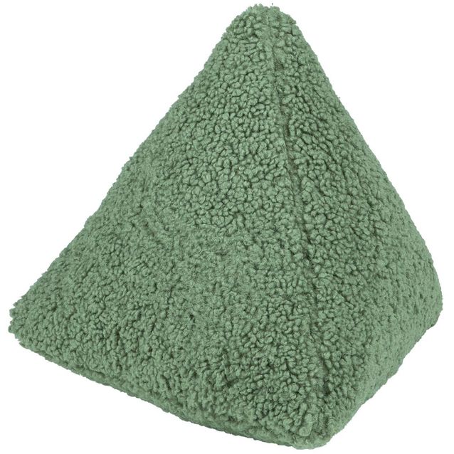 Pillow LARRY tetrahedron, 32x32x32cm, green