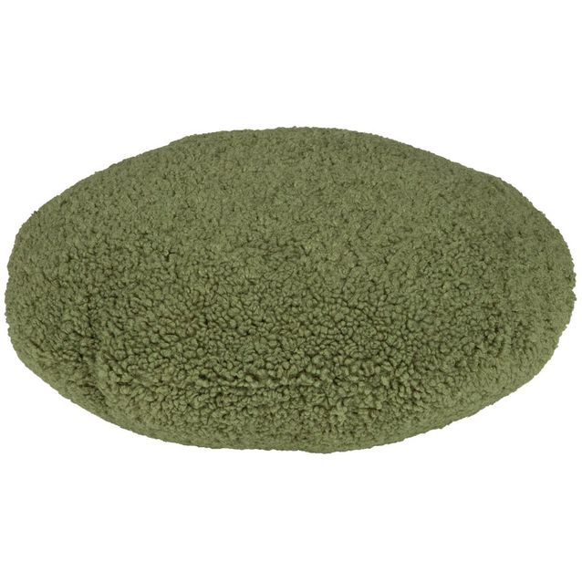 Pillow LARRY round, D40x16cm, green