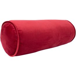Samettinen rullatyyny Home4You Ø18x50 cm, viininpunainen, punainen