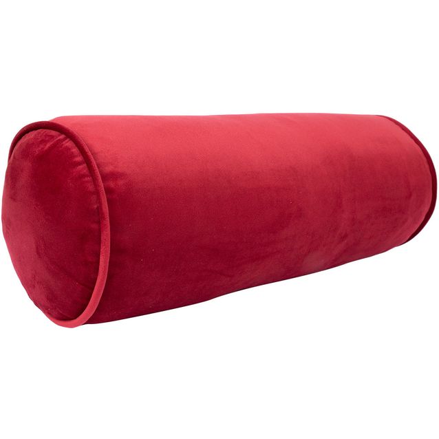 Pillow roll VELVET D18x50cm, burgundy