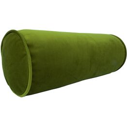 Samettinen rullatyyny Home4You Ø18x50 cm, vihreä