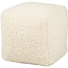 Koristetyyny Home4You LARRY kuutio, 25x25x25 cm, luonnonvalkoinen