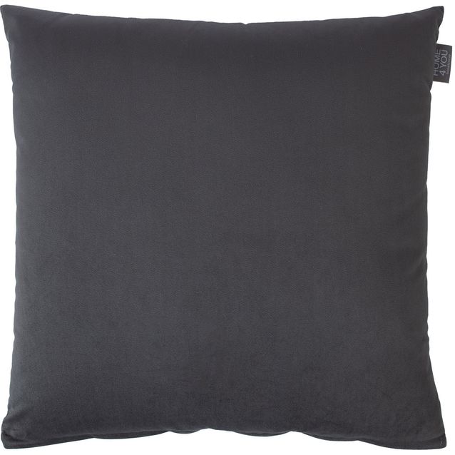Pillow VELVET NEW 50x50cm, with zipper, grey