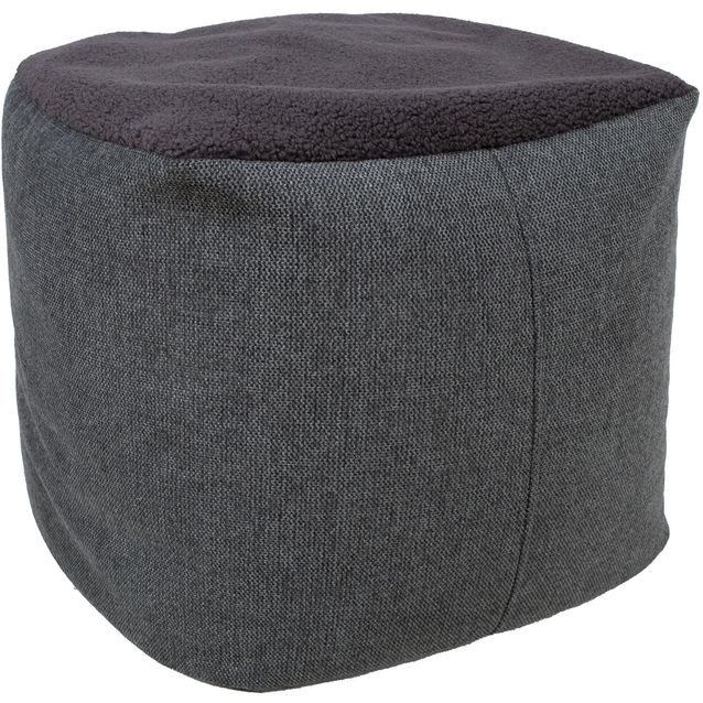 Stool LAMB BAG 55x55xH45cm, dark grey