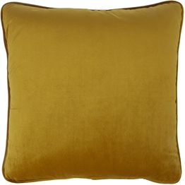 Koristetyyny sametti Home4You 45x45 cm, sinapinkeltainen