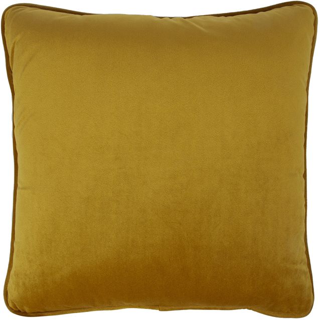 Pillow VELVET 45x45cm, mustard yellow