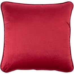 Koristetyyny sametti Home4You 45x45 cm, viininpunainen, punainen