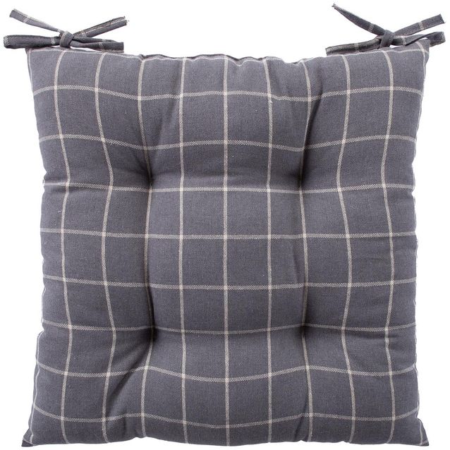 Cushion for chair LINEN 40x40cm, gray square