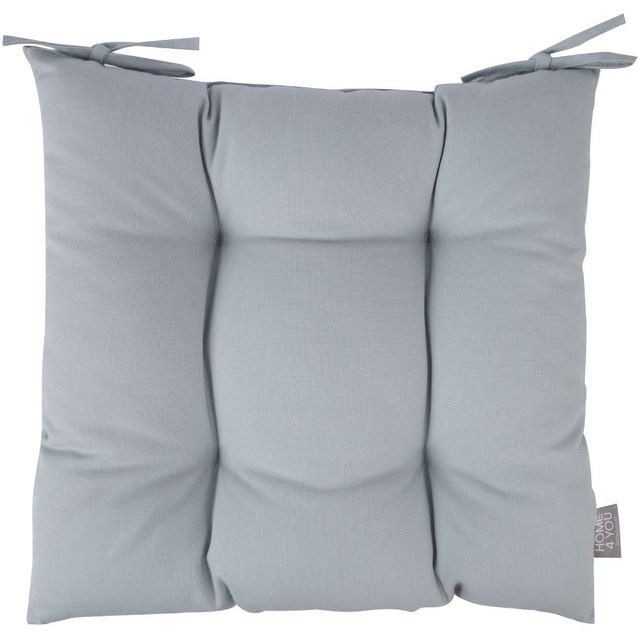 Cushion for chair MY COTTON 40x40cm, light grey