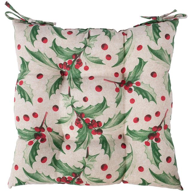 Cushion for chair, WINTER FLOWERS 40x40cm