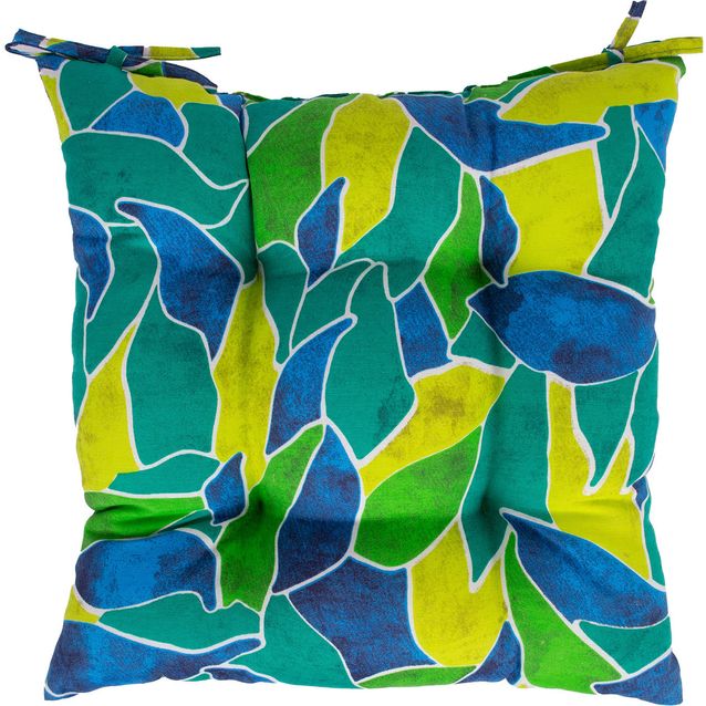 Cushion for chair LONETA 40x40cm, green leaves
