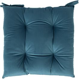 Tuolin pehmuste sametti Home4You NEW 40x40 cm, harmaa, sininen