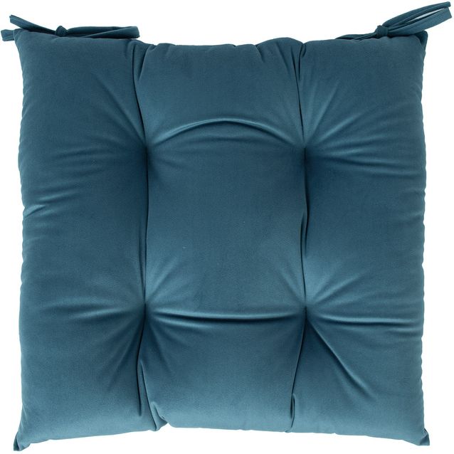 Chair cushion VELVET NEW 40x40cm, grey blue