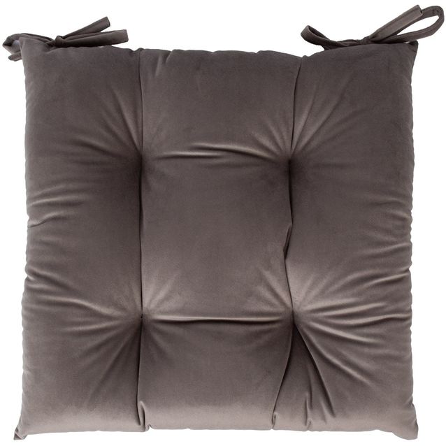 Chair cushion VELVET NEW 40x40cm, taupe