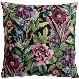 Koristetyyny Home4You HOLLY ruusu 68x68 cm, musta