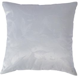 Koristetyyny Home4You PARTY 45x45 cm, valkoinen lehtikuosi, harmaa