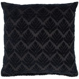 Koristetyyny Home4You TEDDY 45x45 cm, musta kukka kuvio