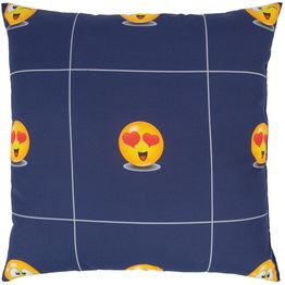 Koristetyyny Home4You LONETA 45x45 cm, hymiökuosi, sininen