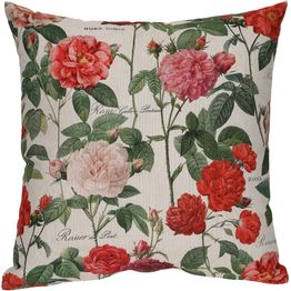 Koristetyyny Home4You HOLLY 45x45 cm, ruusutarha, monivärinen